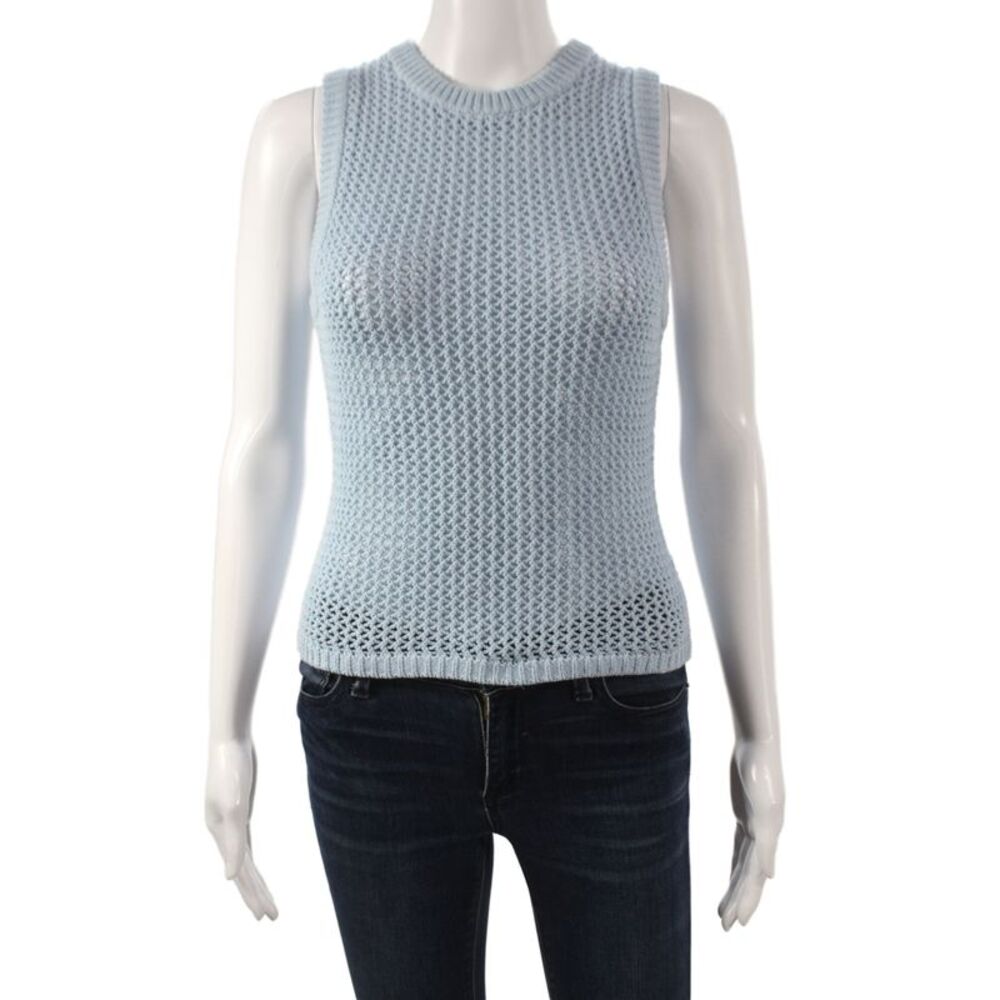 Toccin Women Basic Sleeveless Crew Neck Cotton Tank Size XS